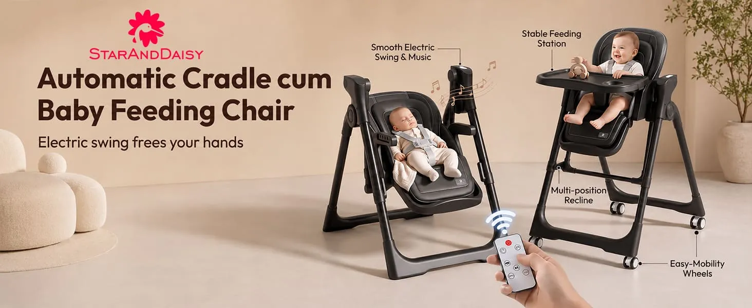 Automatic Cradle Cum Baby Feeding Chair