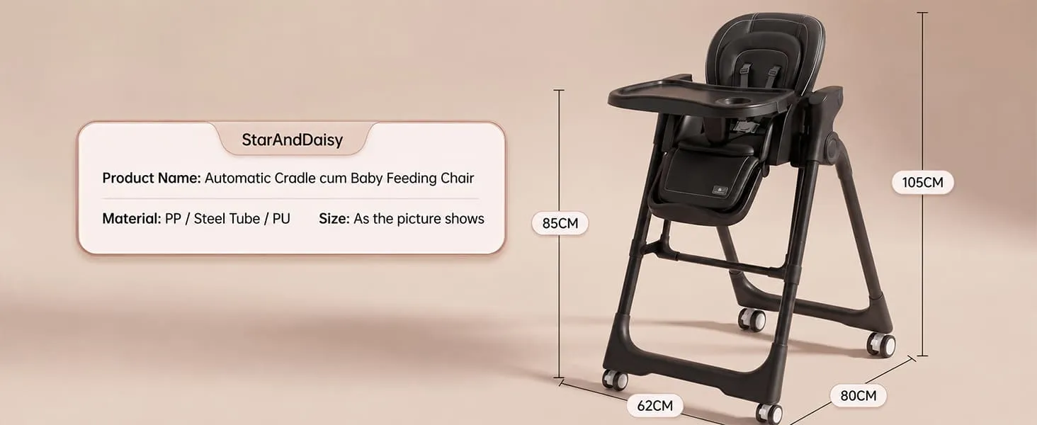 Automatic Cradle Cum Baby Feeding Chair