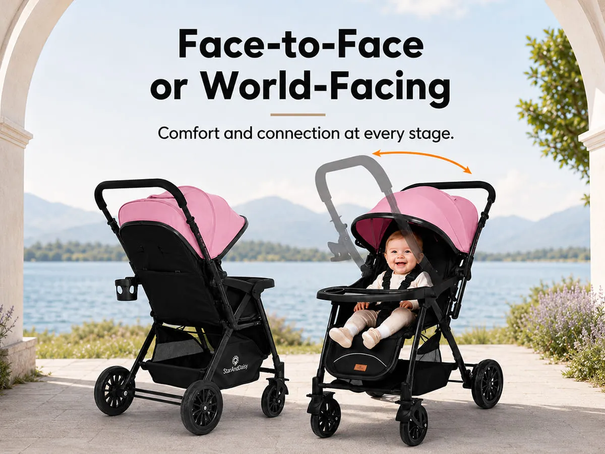 City Joy Baby Stroller with Reversible Handle