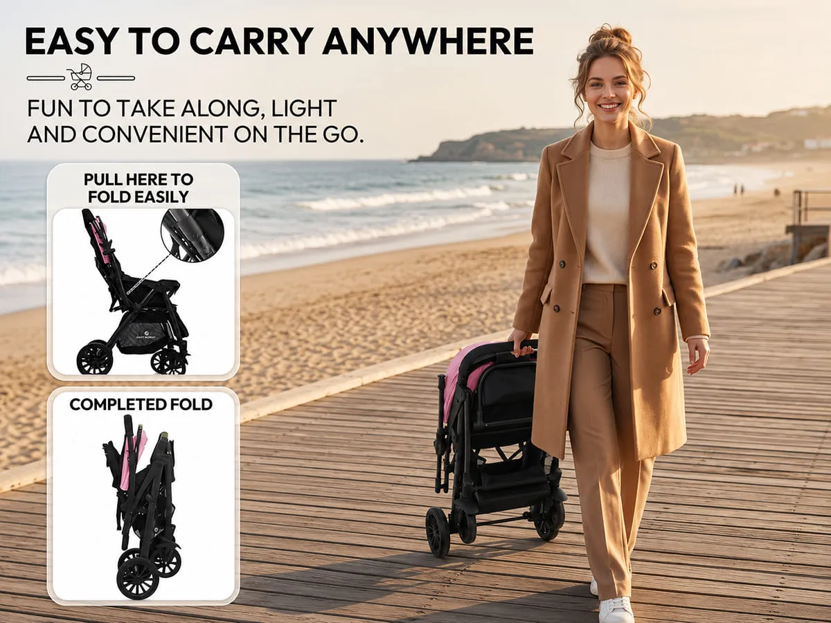 City Joy Baby Stroller with Reversible Handle