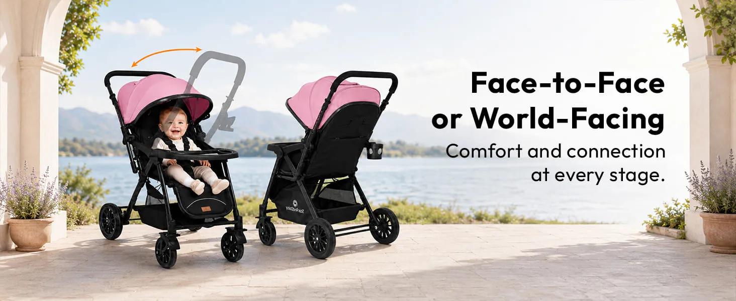 City Joy Baby Stroller with Reversible Handle