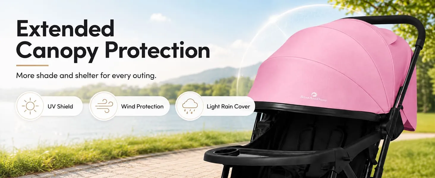 City Joy Baby Stroller with Reversible Handle