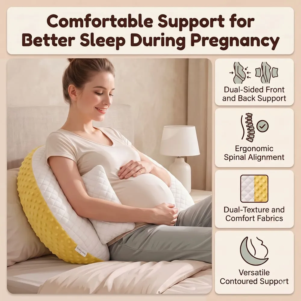 comfortable support Maternity pillow yellow
