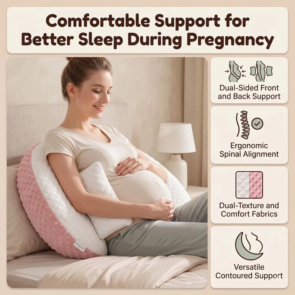 comfort on every stage of pregnancy Maternity pillow pink