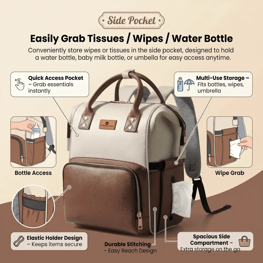 easy to use Mommy Voyage baby diaper bag