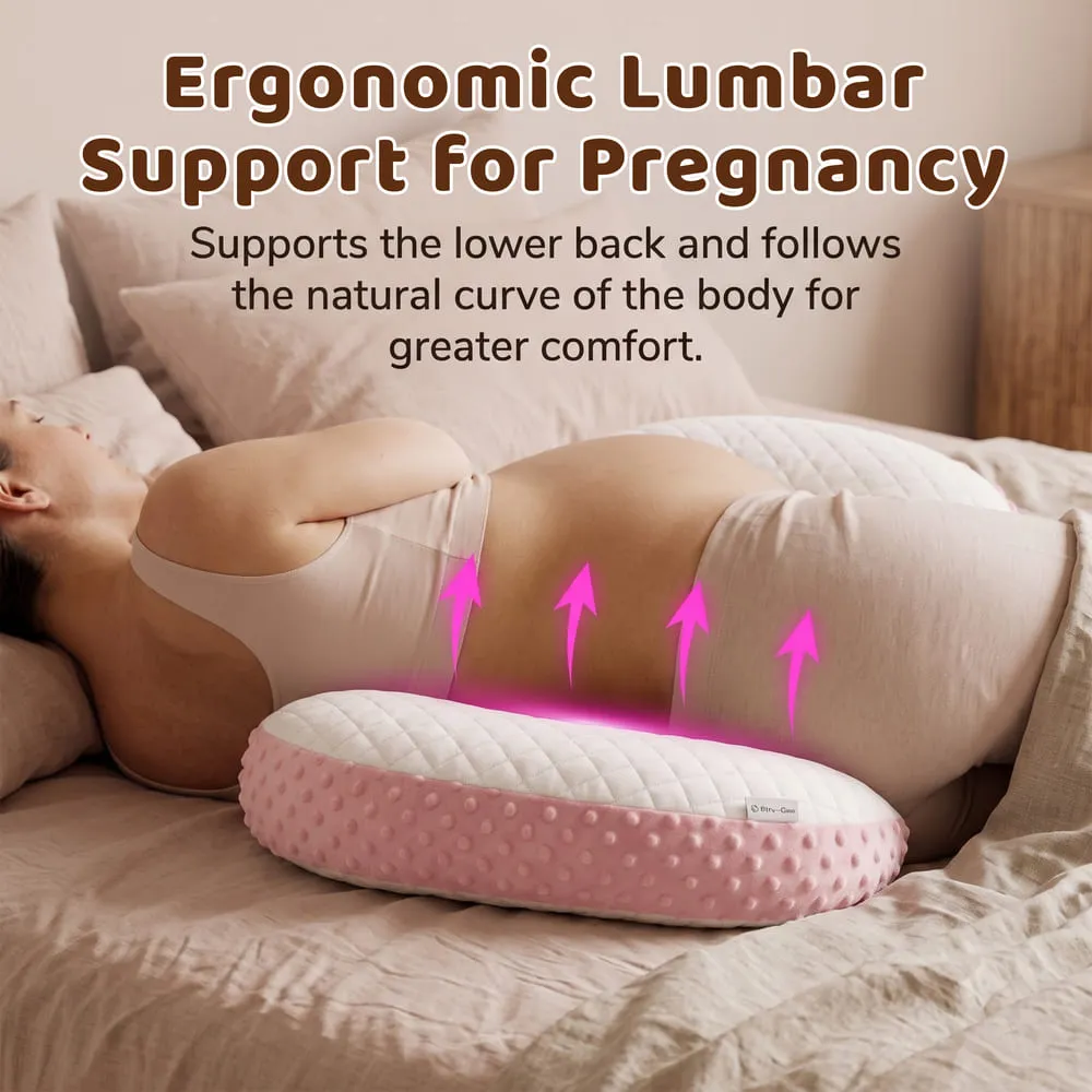 ergonomic lumbar Maternity pillow pink