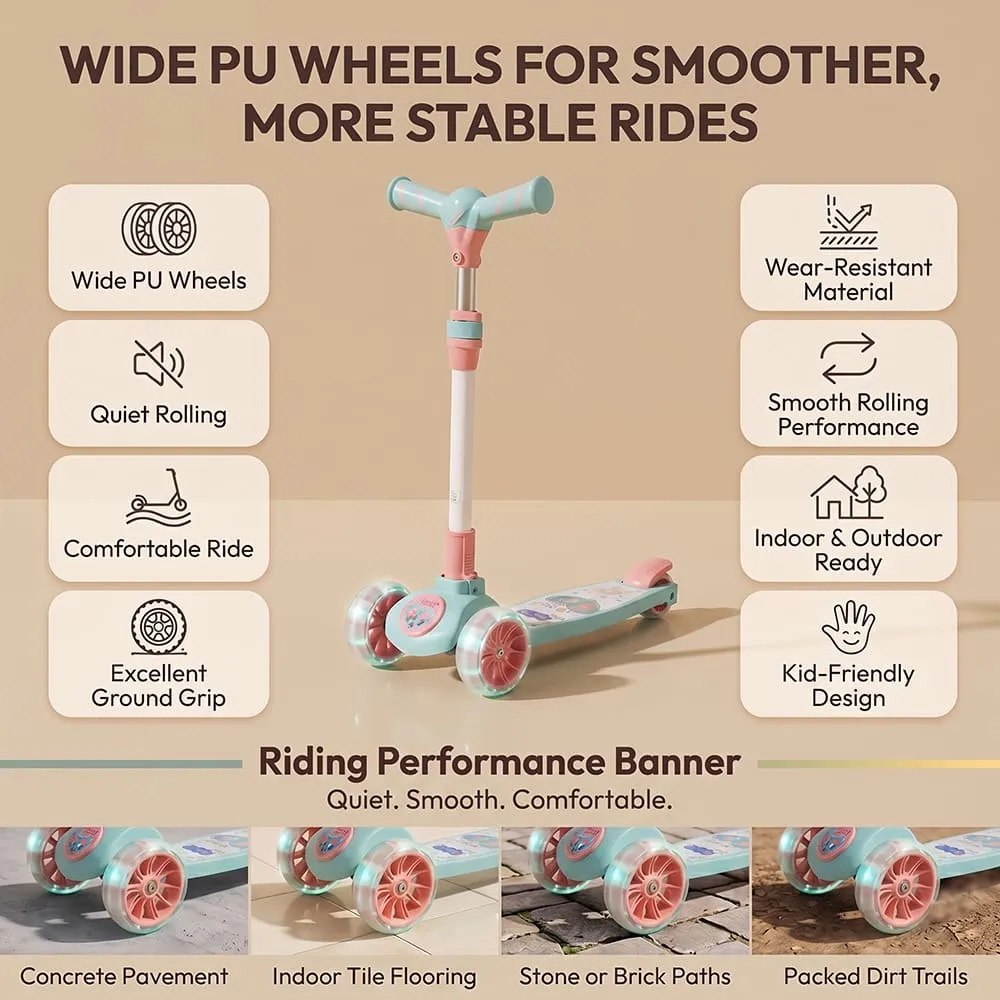 features and specification of Peppa pig kids scooter blue