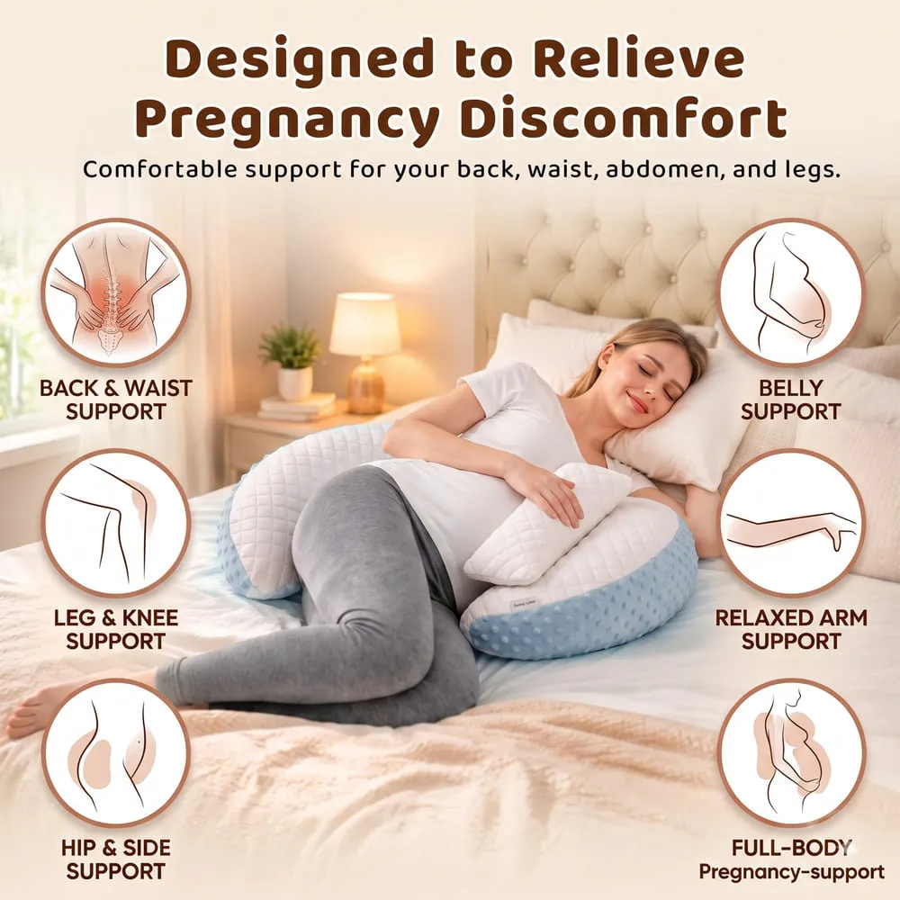 features of Maternity pillow blue