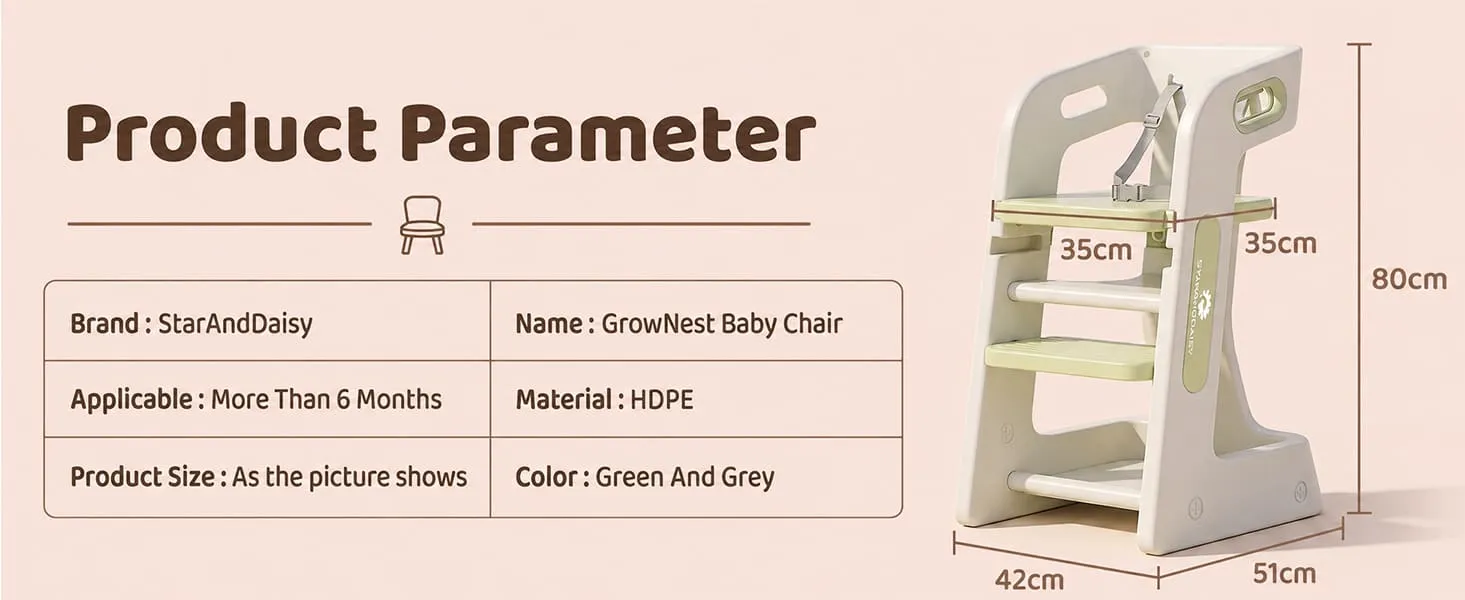 Grownest Adjustable Dining chair