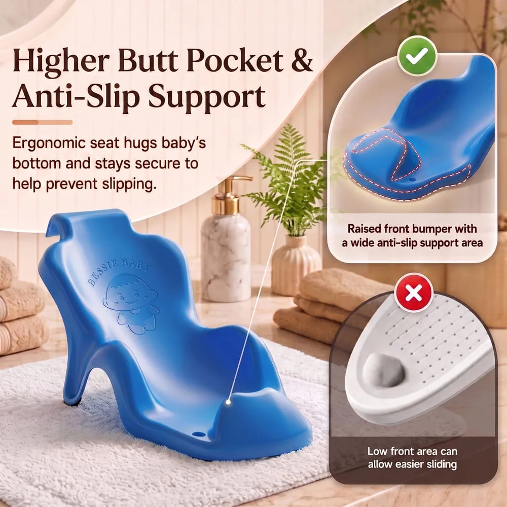 higher butt baby bath seat blue
