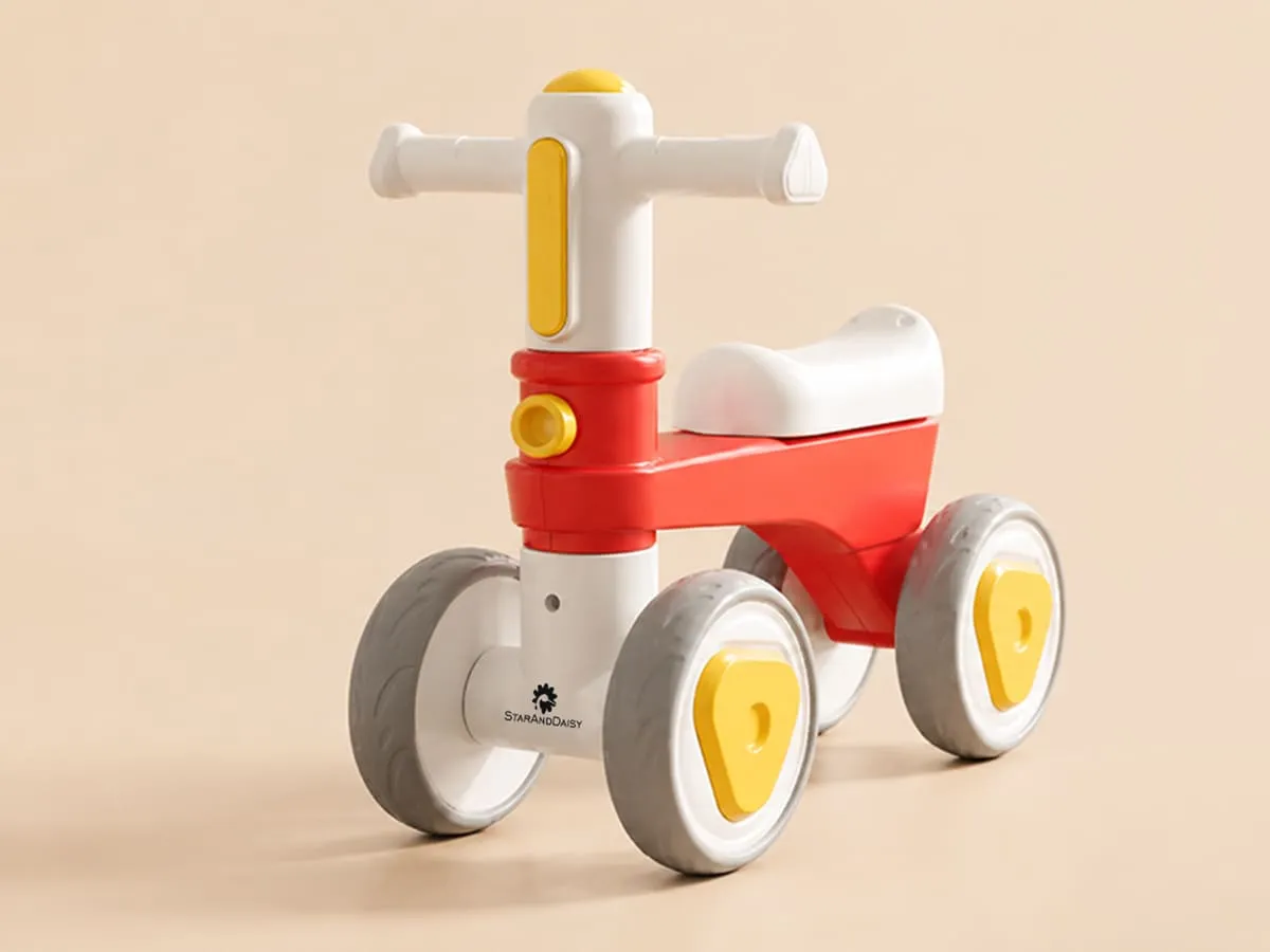 Push Ride On Bike for Kids, 4 Wheel Toy Mini Bike for Baby