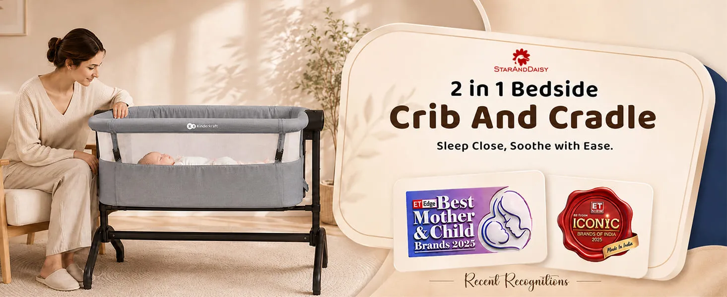 International Series 2 in 1 Bedside Crib And Cradle