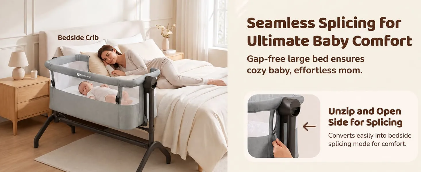 International Series 2 in 1 Bedside Crib And Cradle