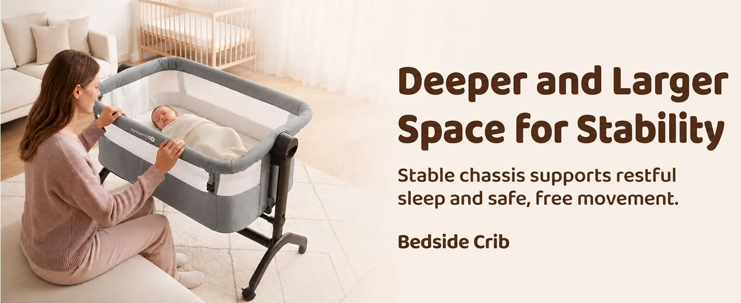 International Series 2 in 1 Bedside Crib And Cradle