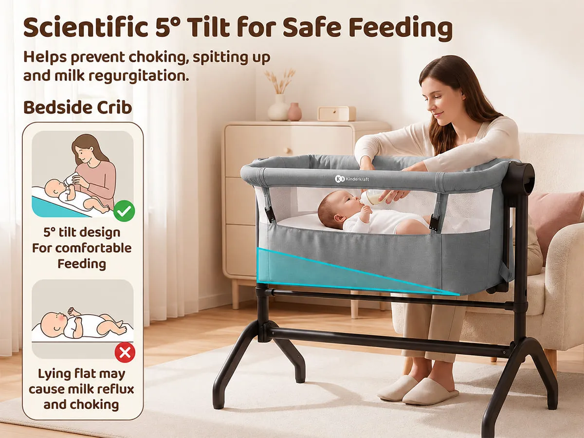 International Series 2 in 1 Bedside Crib And Cradle
