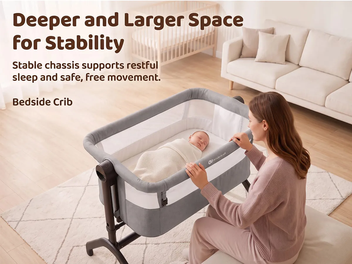 International Series 2 in 1 Bedside Crib And Cradle