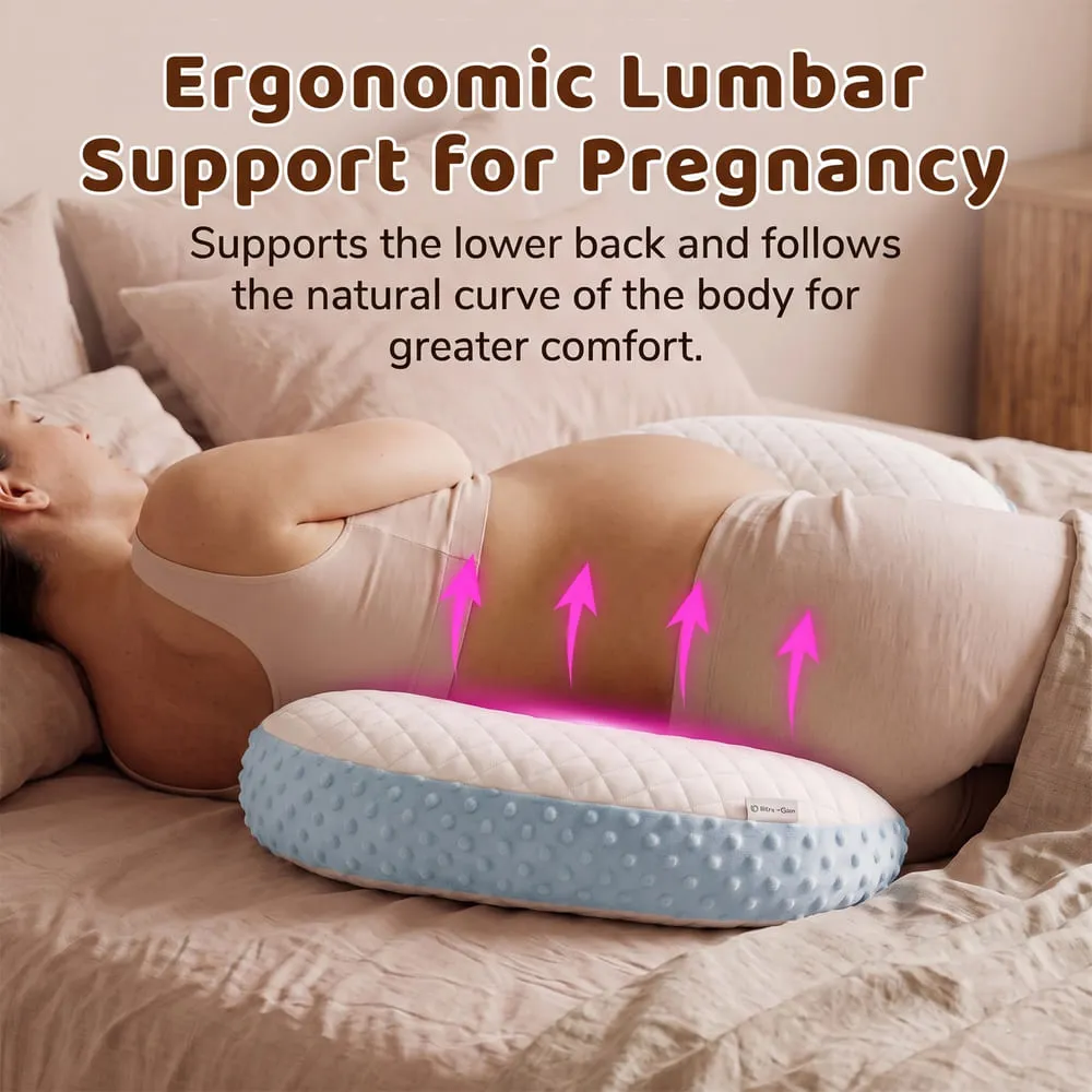 lumbar support Maternity pillow blue