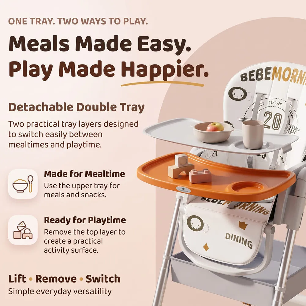 meal made easy Galaxy High Chair orange