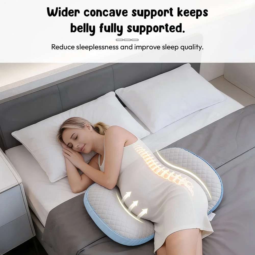 mumrest pregnancy pillow blue