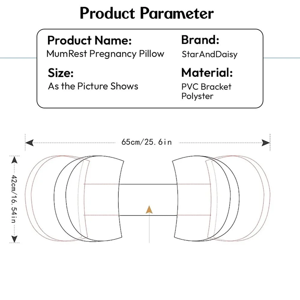mumrest pregnancy pillow pink
