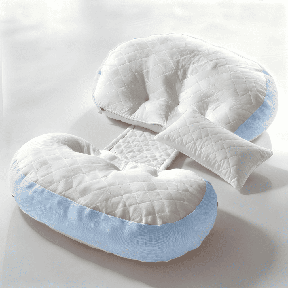 mumrest pregnancy pillow blue
