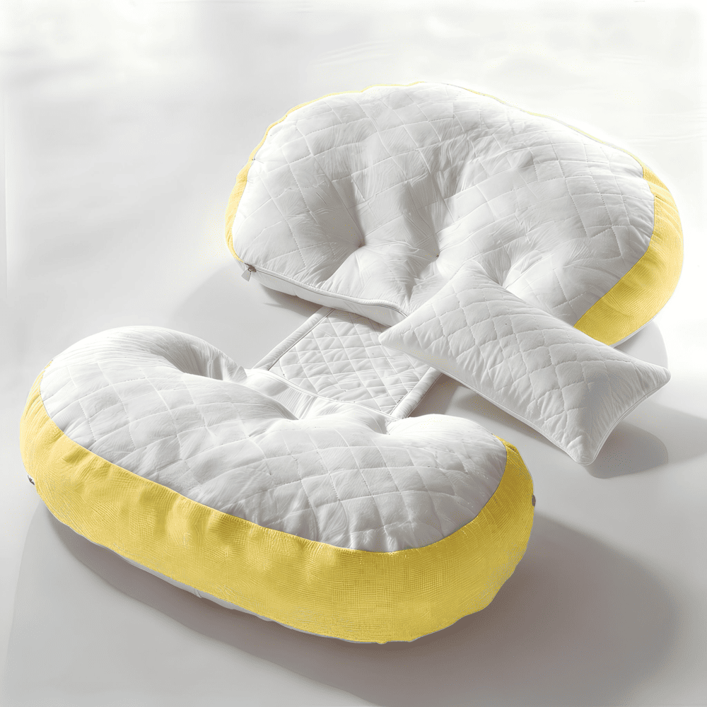 mumrest pregnancy pillow yellow