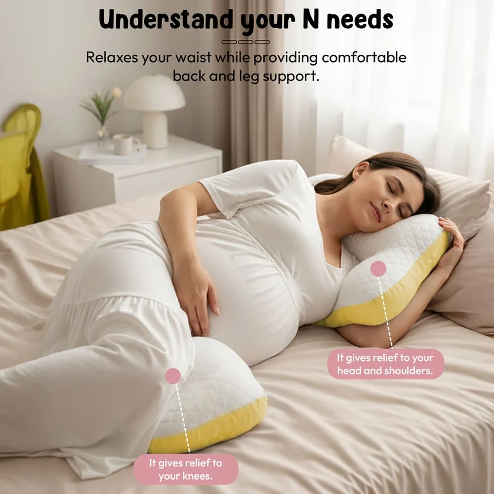 mumrest pregnancy pilloe yellow