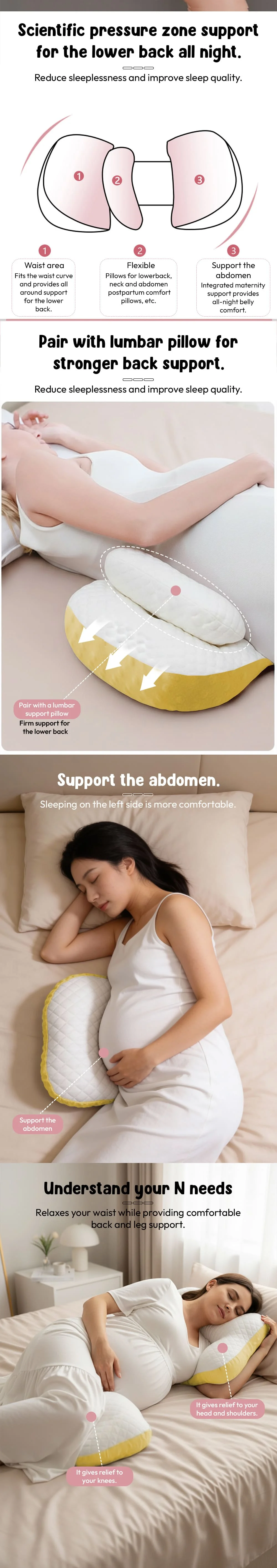 Mumrest Pregnancy Pillow Yellow