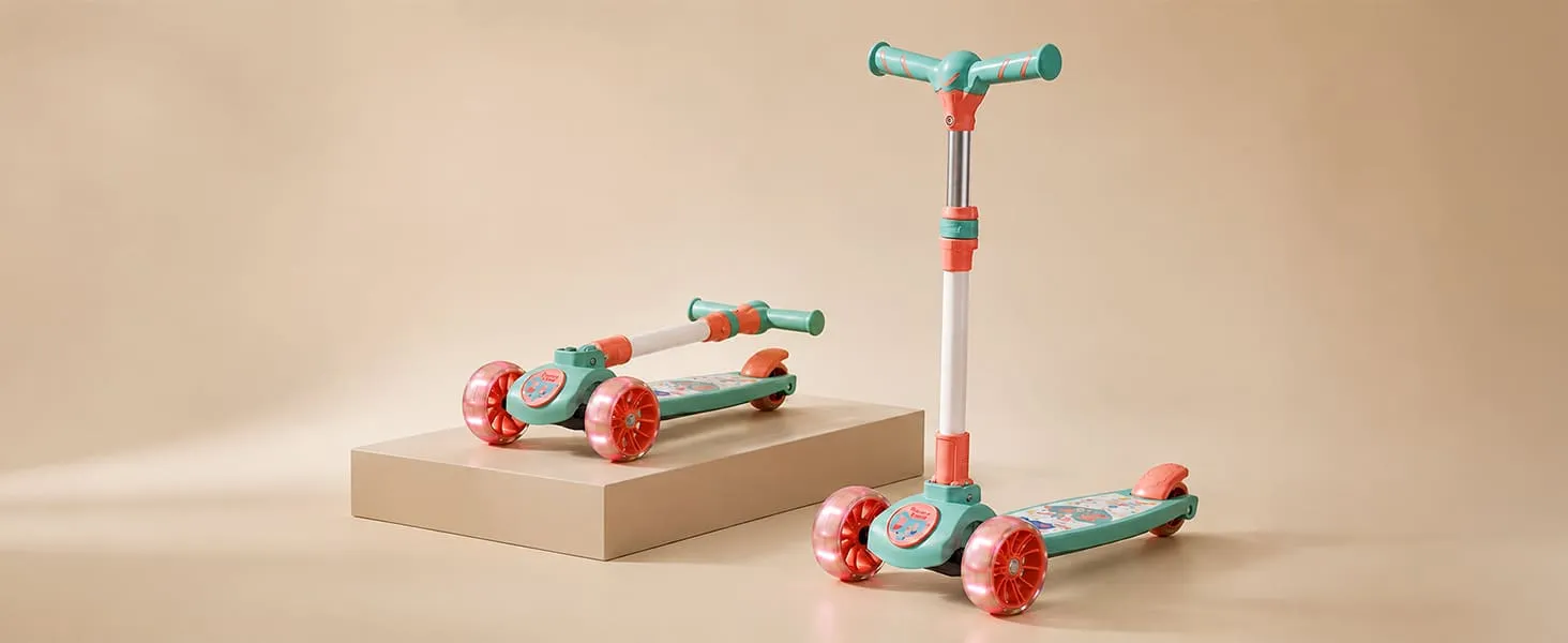 Peppa Pig Spartan Kids Scooter with LED Light Wheels