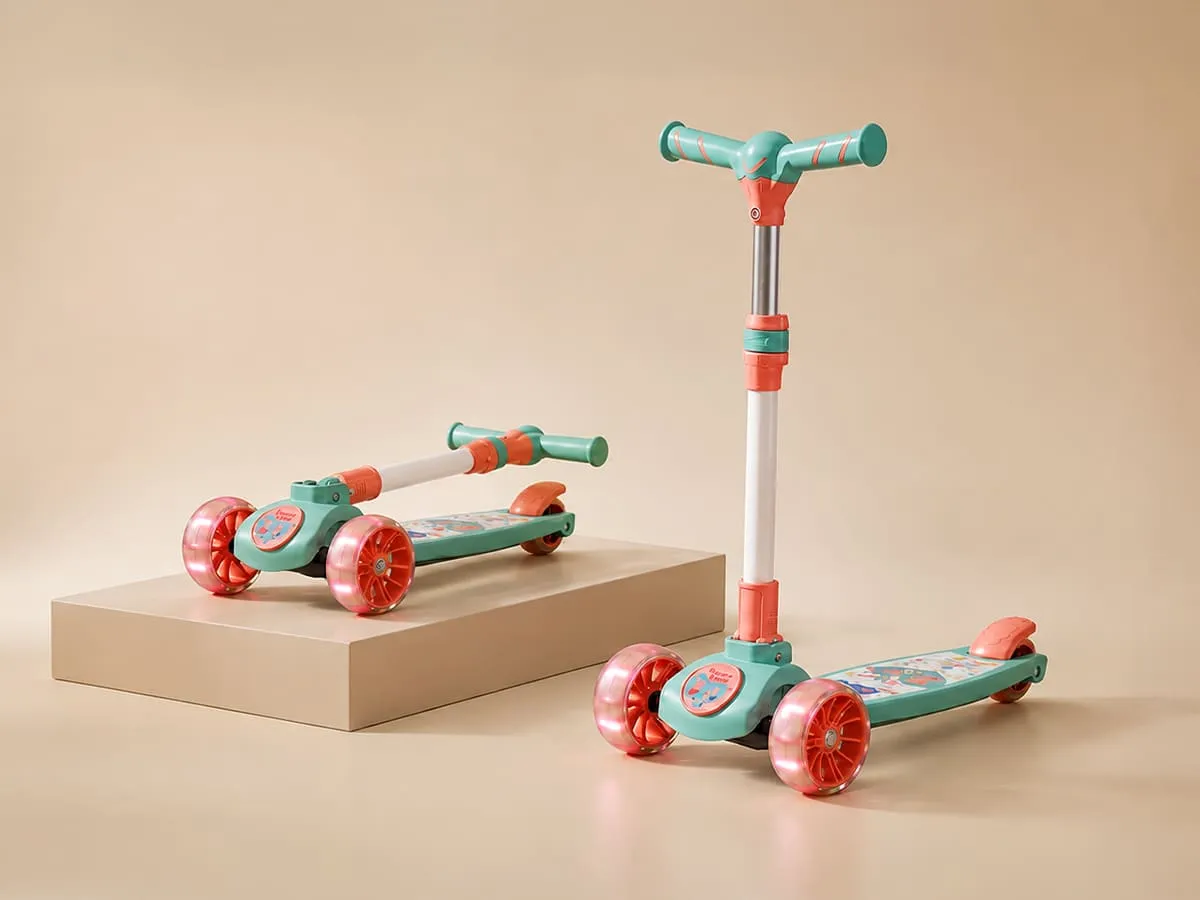 Peppa Pig Spartan Kids Scooter with LED Light Wheels