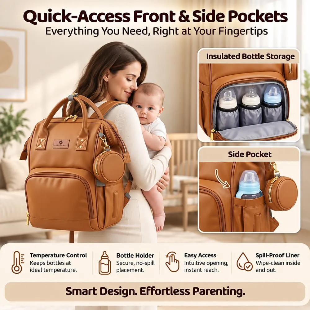 quick access Cozy carry bag brown