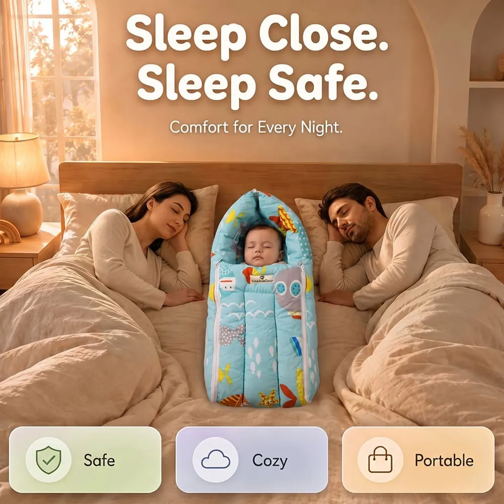 sleep close baby sleeping bag aqua print