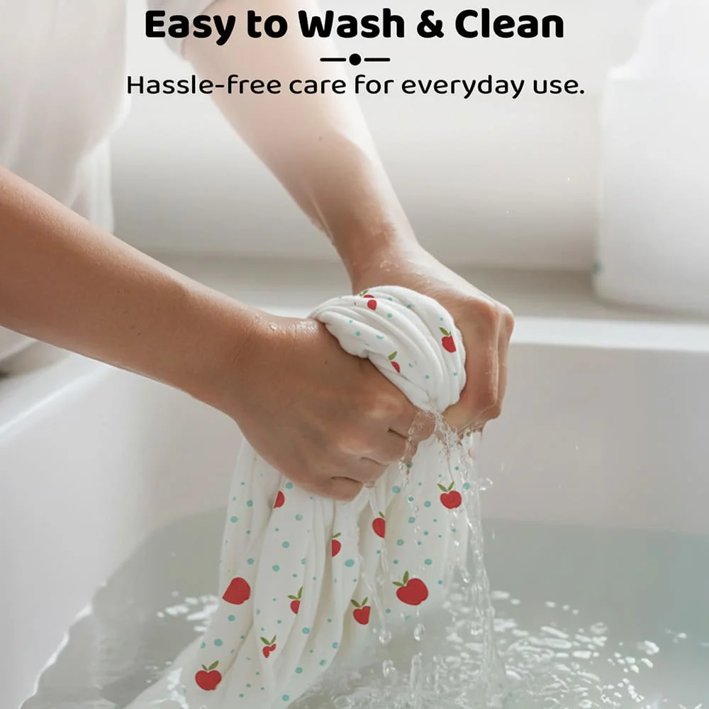 sleeping sack apple print