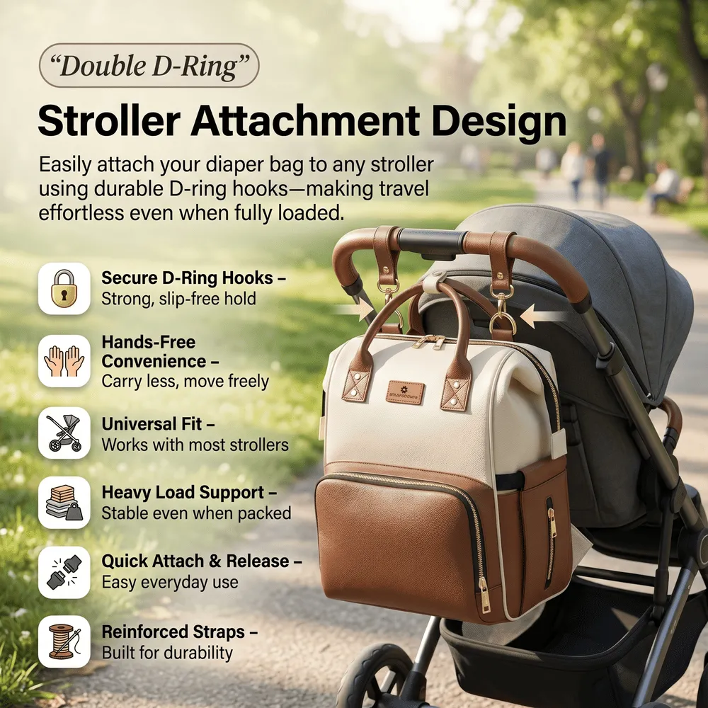 stroller attachment Mommy Voyage baby diaper bag