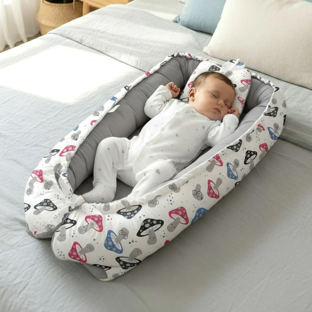 Baby nest Oval Grey