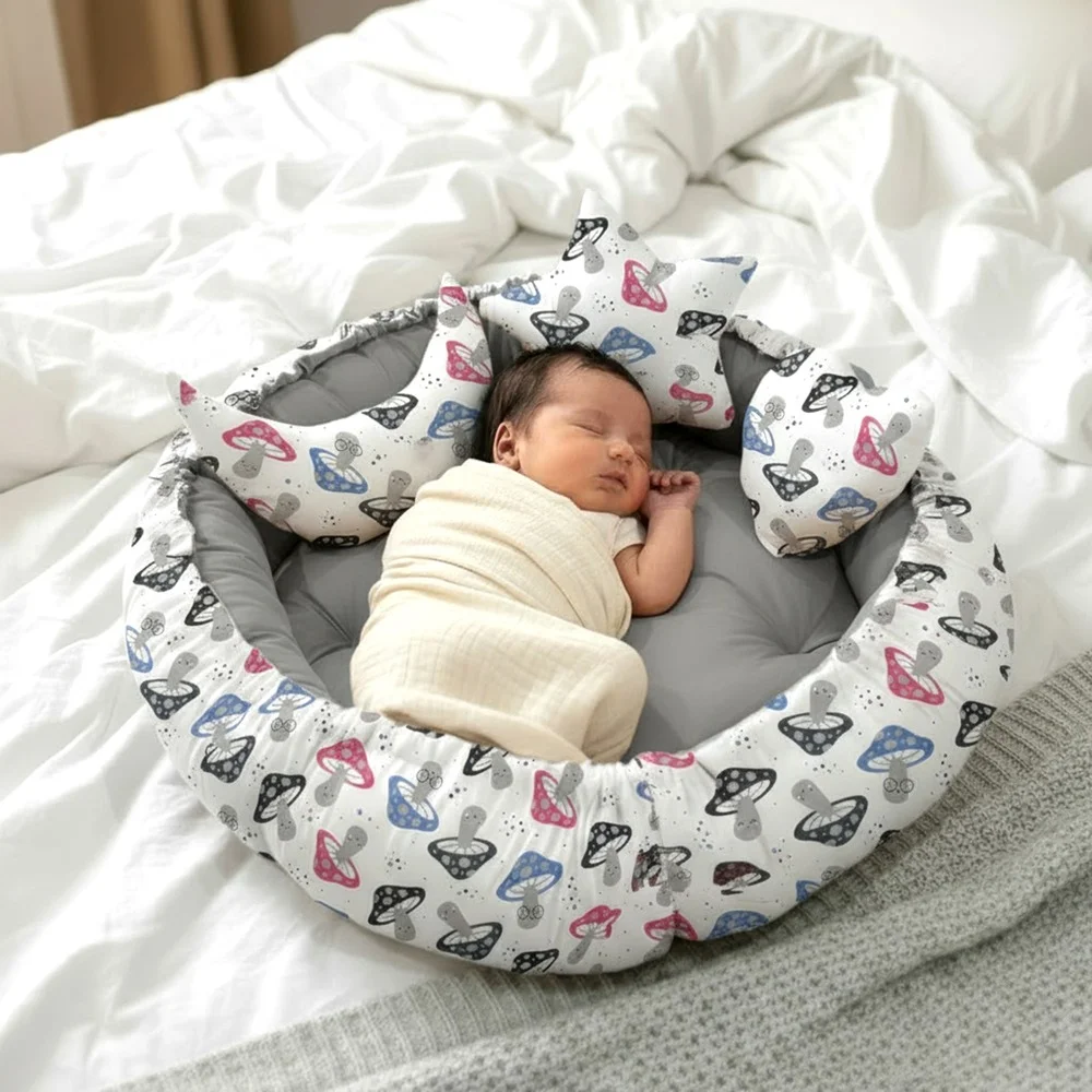 Baby nest Round Grey