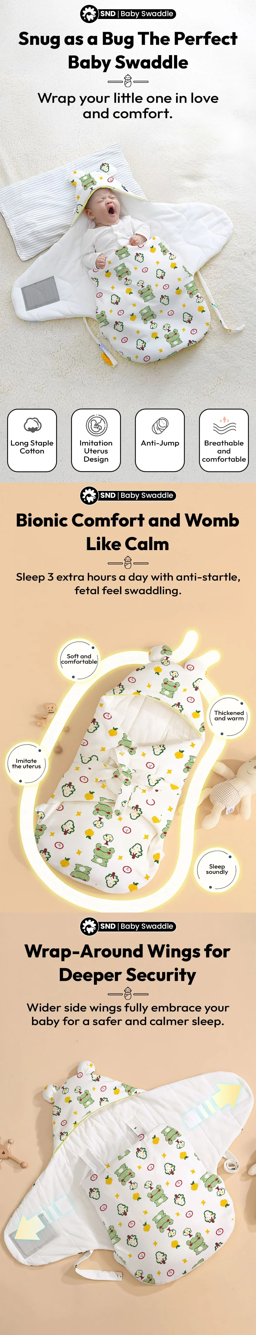 Butterfly Shaped Baby Swaddle