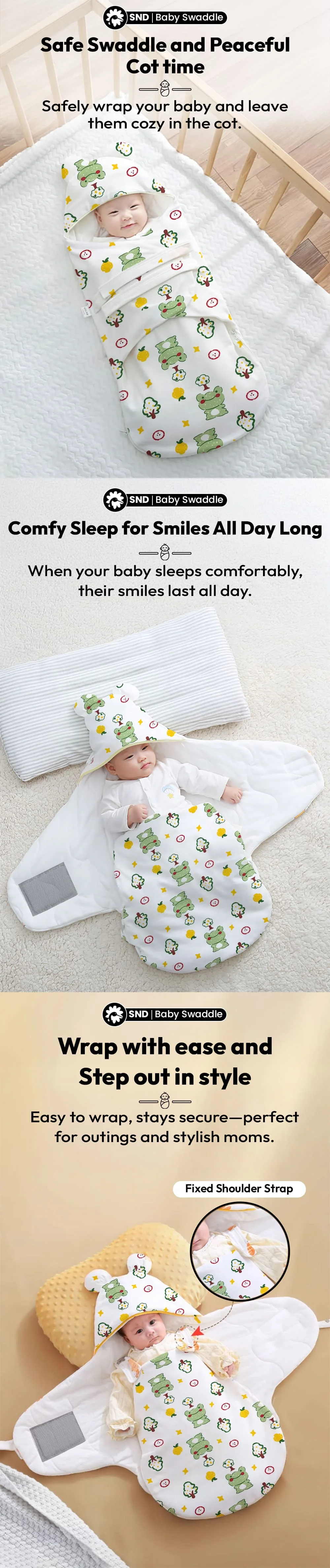 Butterfly Shaped Baby Swaddle