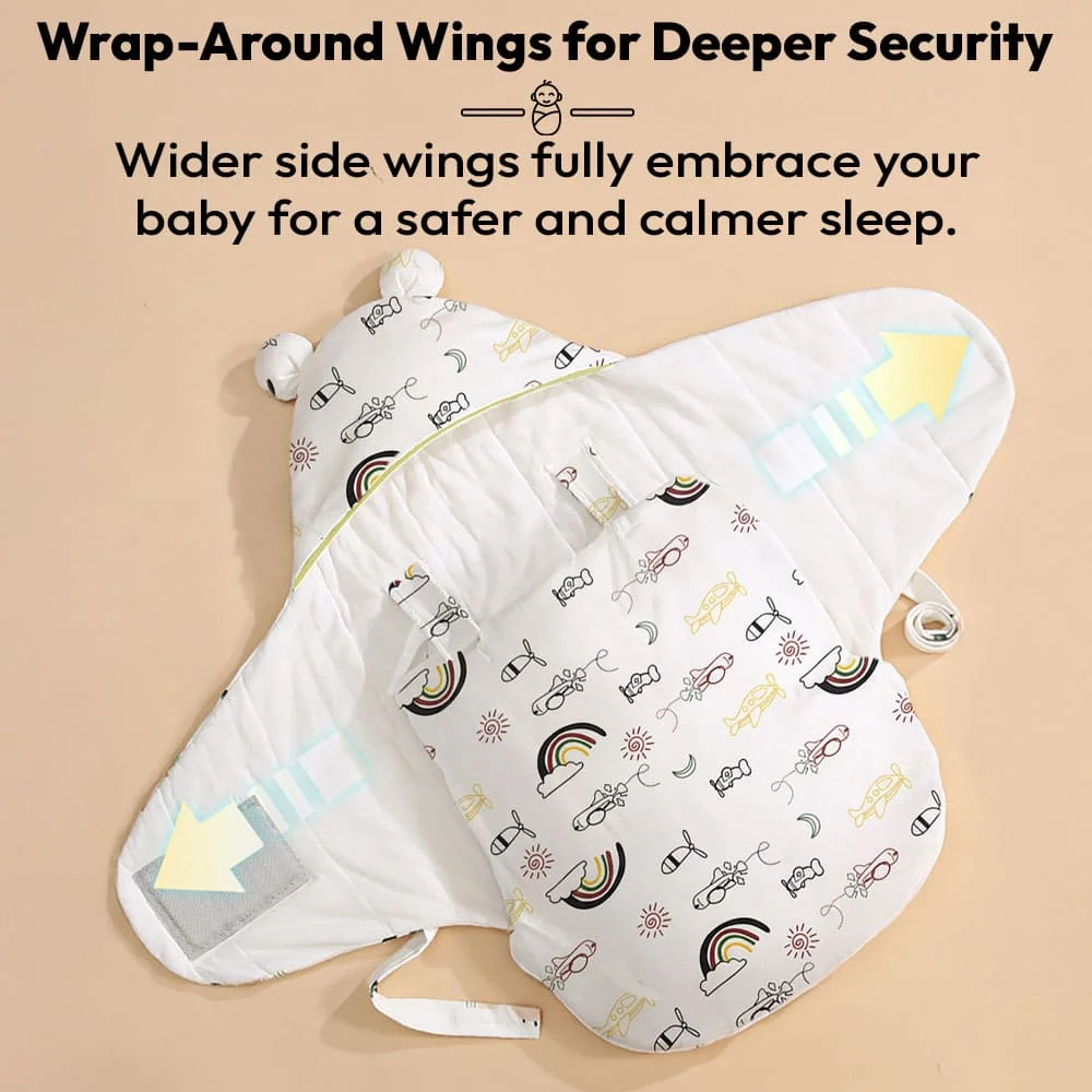 Butterfly swaddler rainbow print