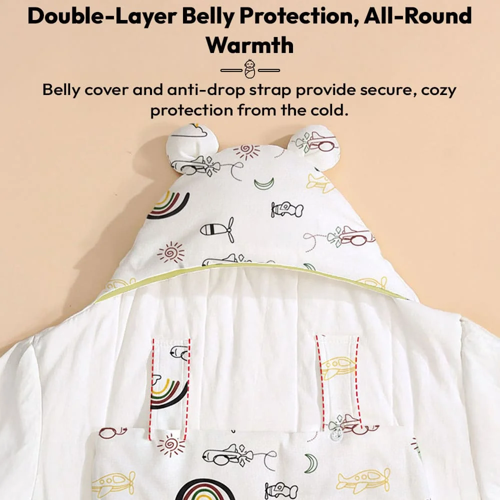 Butterfly swaddler rainbow print