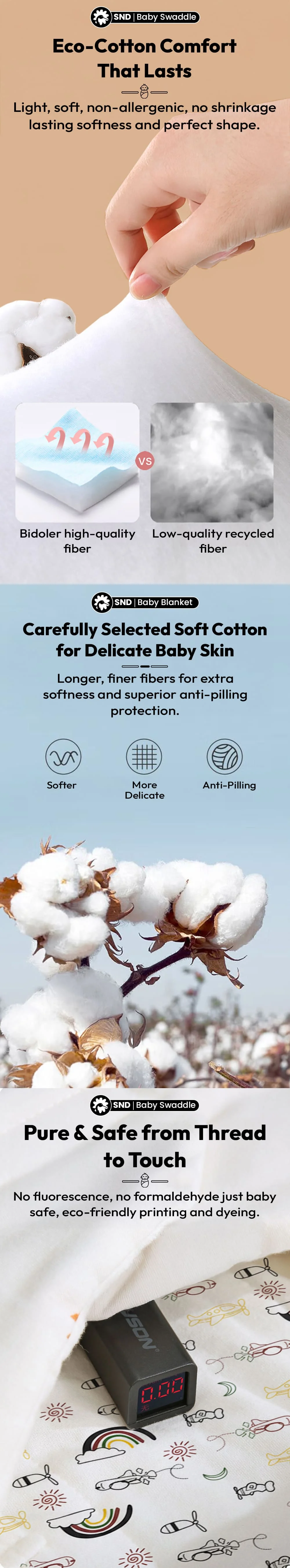 Butterfly Shaped Baby Swaddle