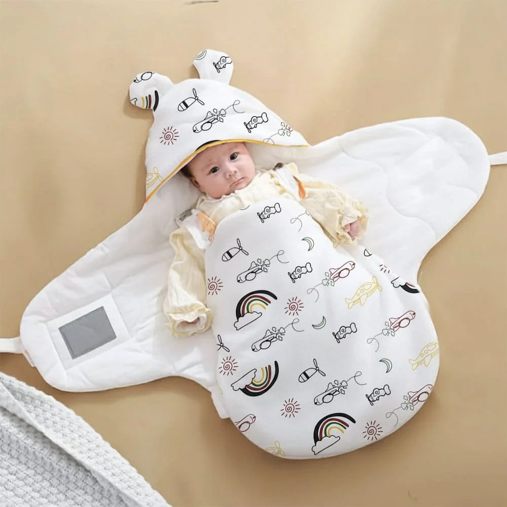 Butterfly swaddler rainbow print main