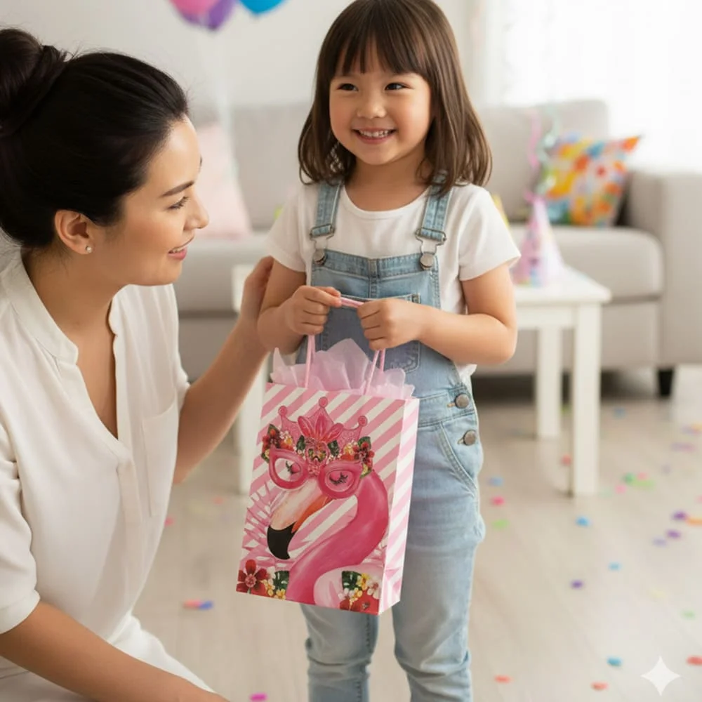 Flamingo gift bag