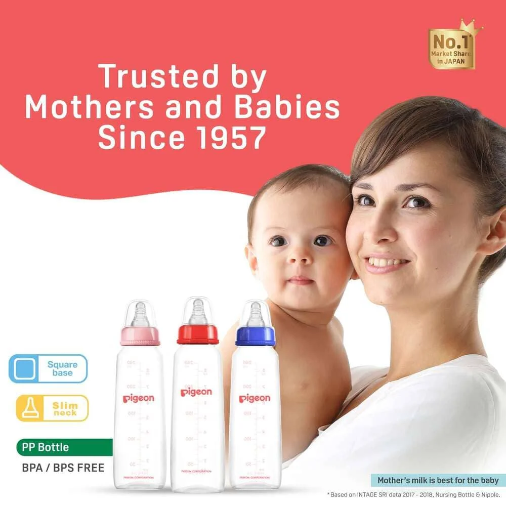 Nursing Bottle Kpp 200ml Nipple M blue