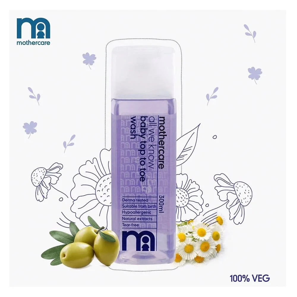 baby Top To Toe Wash 300ml purple