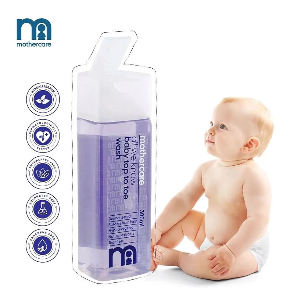 baby Top To Toe Wash 300ml purple