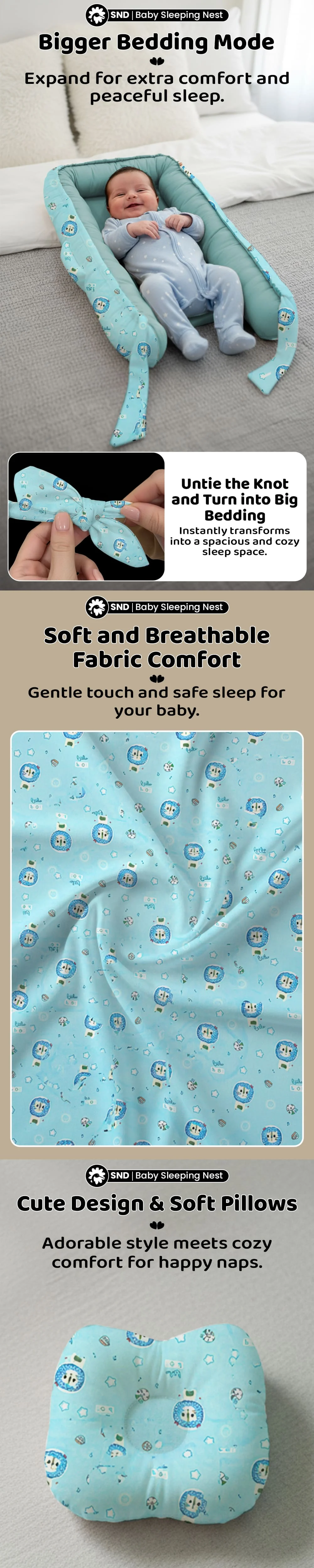 Baby Nest Lounger Oval Shape