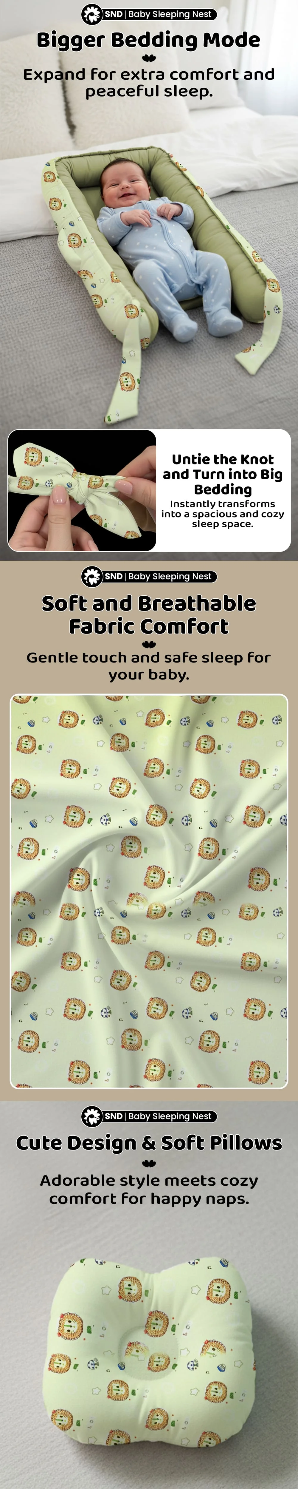 Baby Nest Lounger Oval Shape