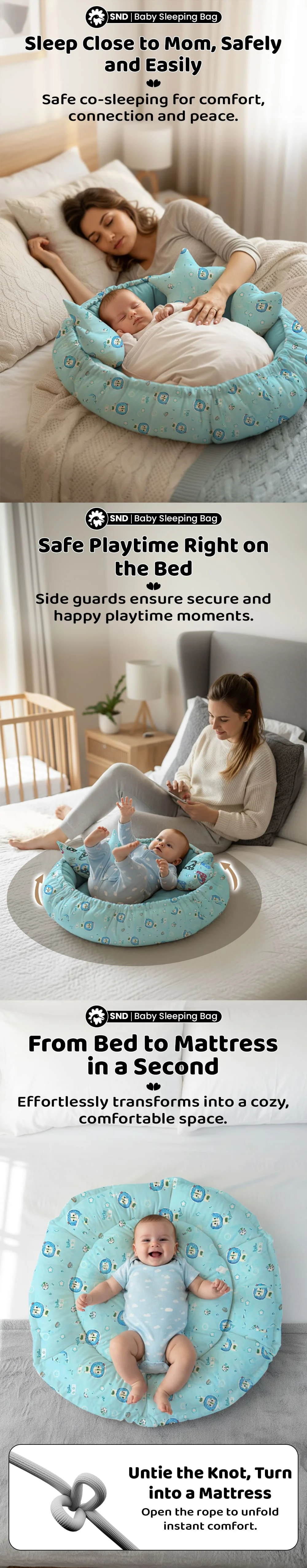 Baby Nest Lounger Round Shape