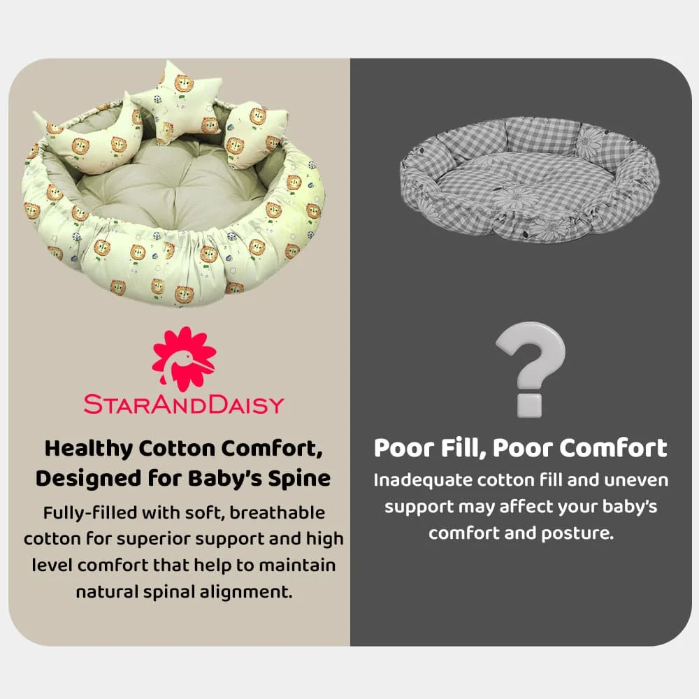 baby bed round green